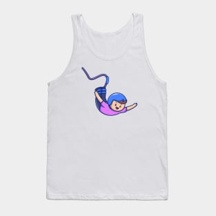 Cute People Play Bungee Jumping Tank Top